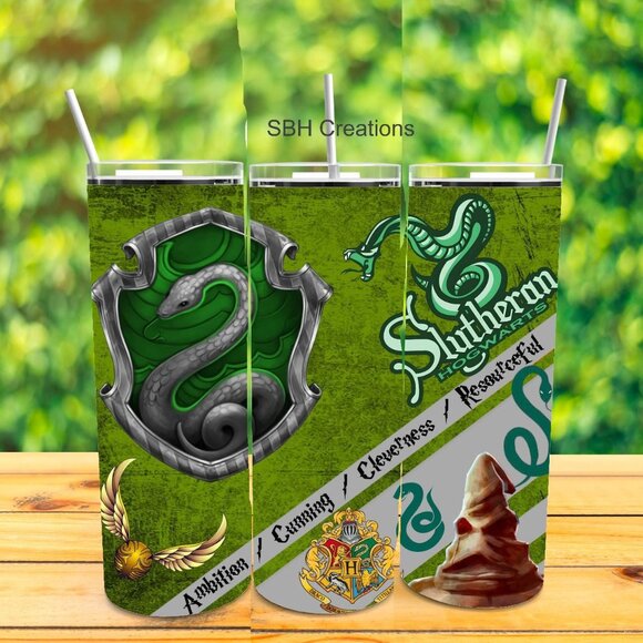 20oz Slutheran Harry Potter insulated tumbler with sliding lid and 2 straws - Picture 1 of 1